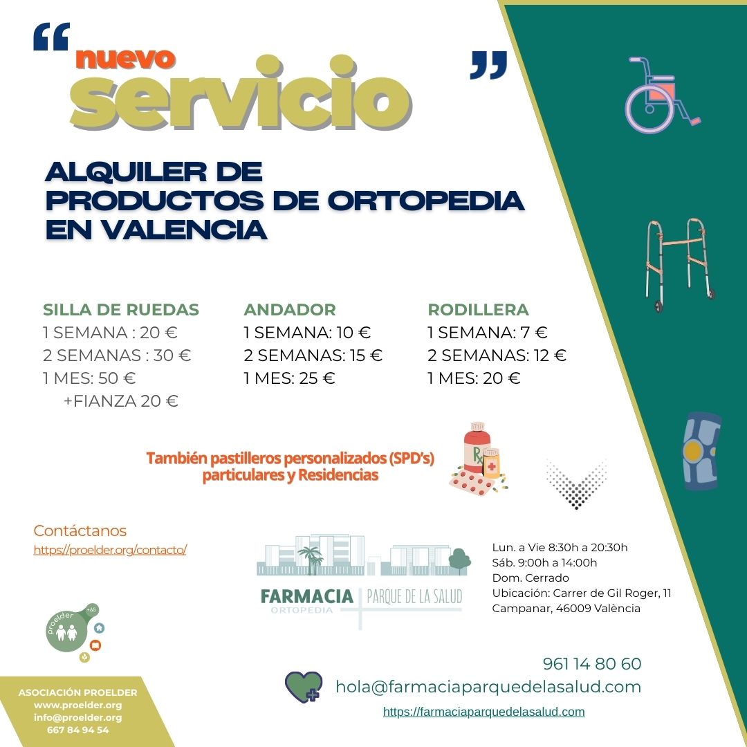 Servicio de ortopedia y pastilleros